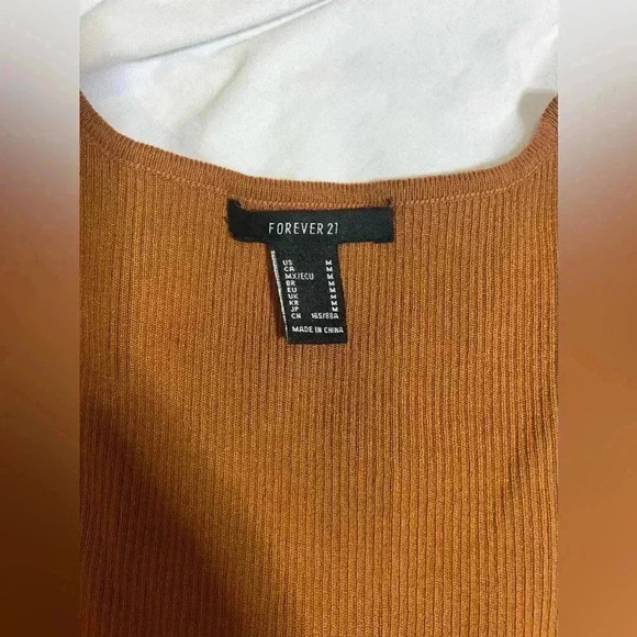 Forever 21 Pleated Tight Tank Top, Square neck - Picture 2 of 3